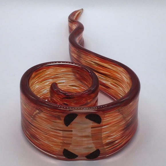 Art Glass Dancing Flame Sculpture Hand Blown - Picture 5 of 6